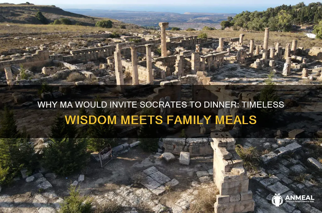 why ma would invite socrates dinner