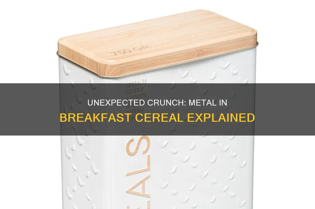 why might i find metal in my breakfast cereal