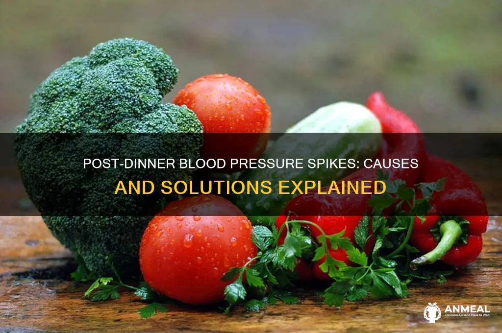why my blood pressure raises after dinner