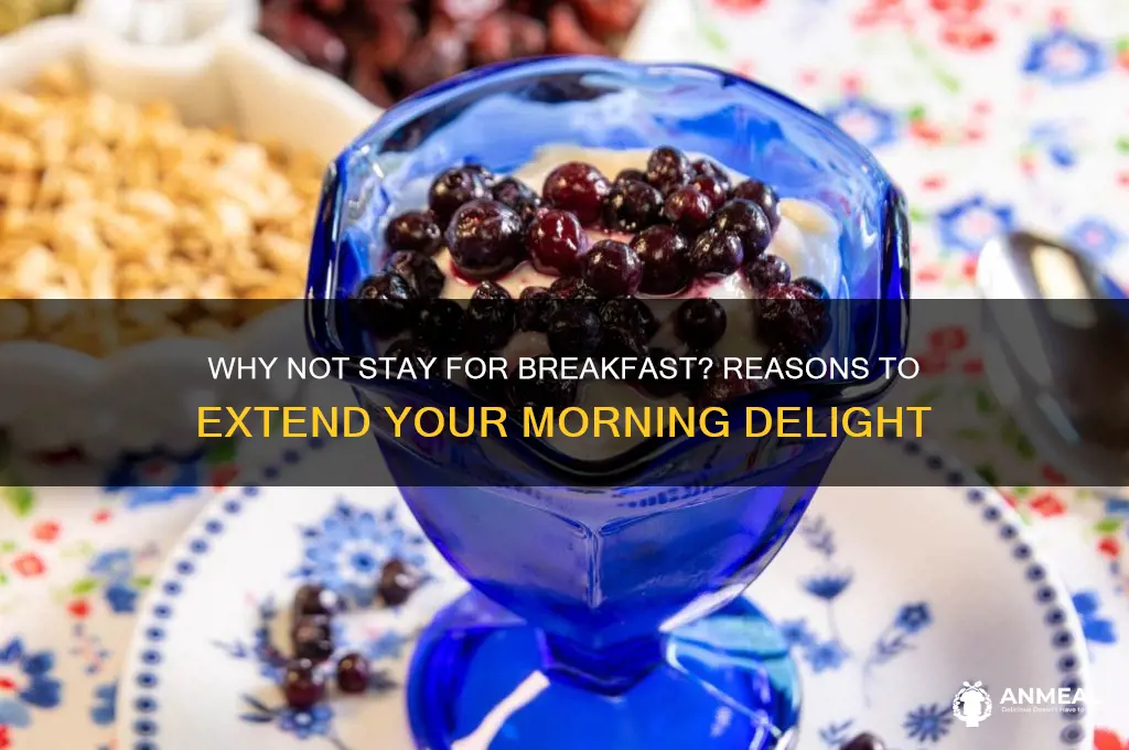 why not stay for breakfast