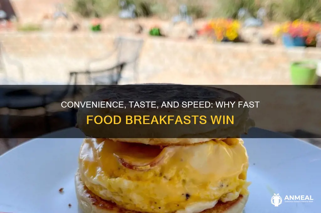 why people choose fast food chains for breakfast