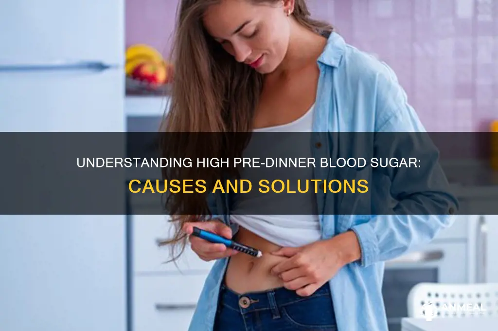 why pre-dinner blood glucose high