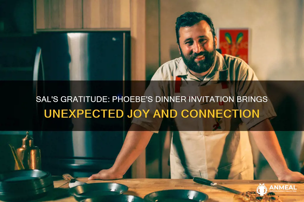 why sal was glad that phoebe invited her to dinner