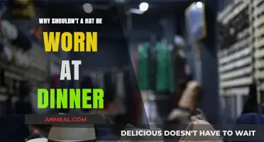 Dinner Etiquette 101: Why Hats Don't Belong at the Table
