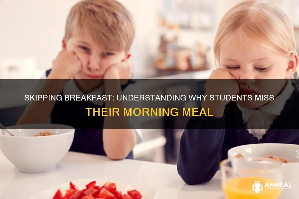 why student skip breakfast