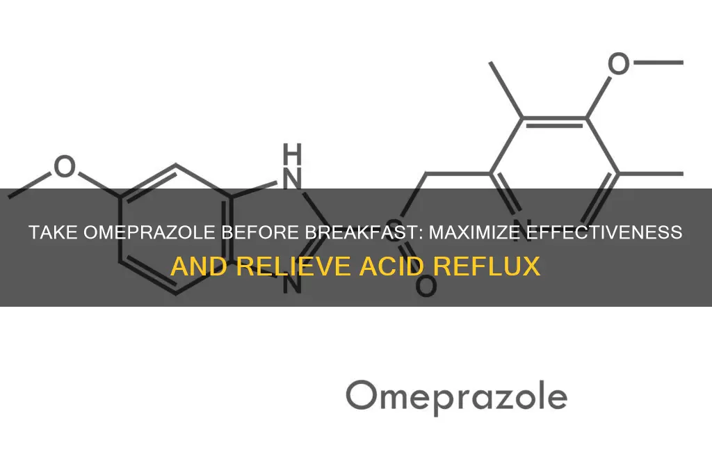why take omeprazole before breakfast