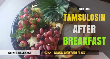 Boost Morning Comfort: Take Tamsulosin After Breakfast for Best Results