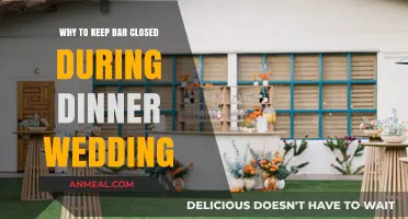 Enhance Wedding Dining: Reasons to Keep the Bar Closed During Dinner
