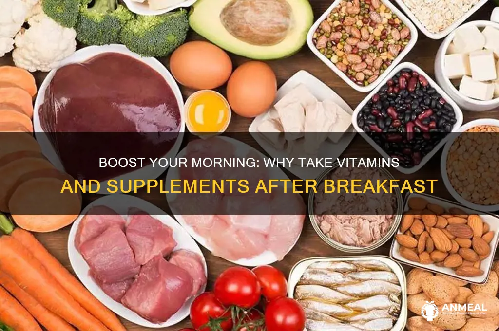 why vitamins and supplements after breakfast