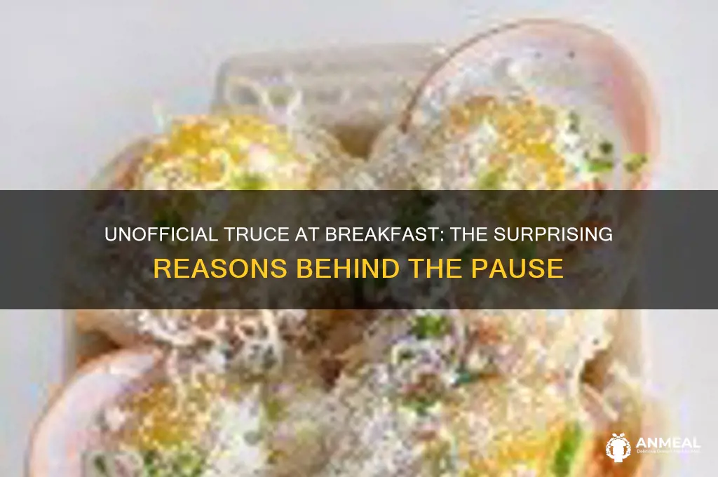 why was an unofficial truce adopted during breakfast