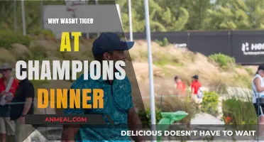Tiger's Absence from the Champions Dinner: Unraveling the Mystery
