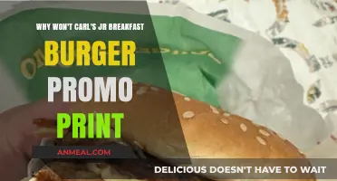 Carl's Jr. Breakfast Burger Promo Print Issues Explained