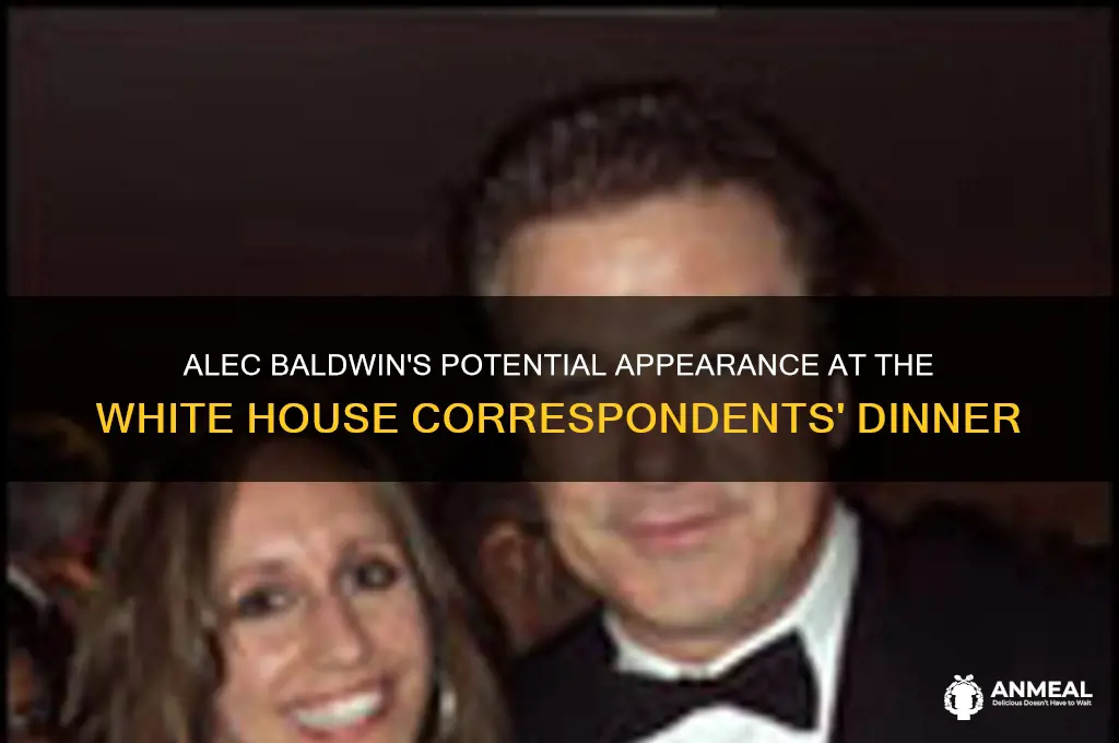 will alec baldwin attend the white house correspondence dinner