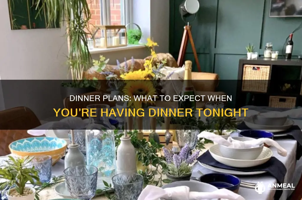 will be having dinner