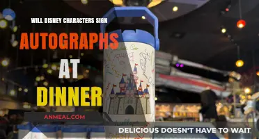 Disney Characters Signing Autographs at Dinner: What to Expect
