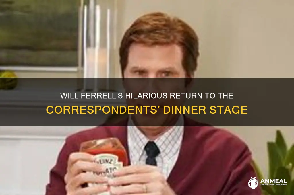 will ferrell at not correspondent dinner