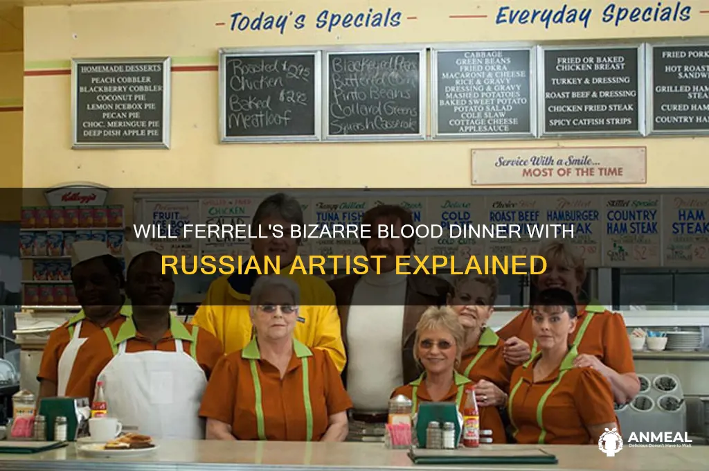 will ferrell blood dinner with russian artist