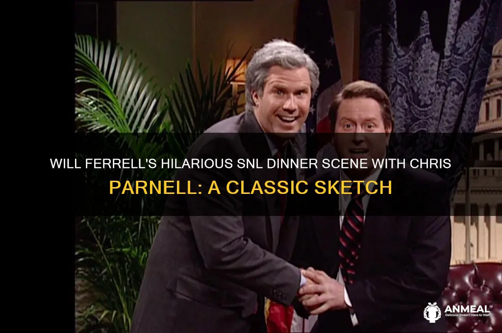 will ferrell dinner snl cideo chris farnel