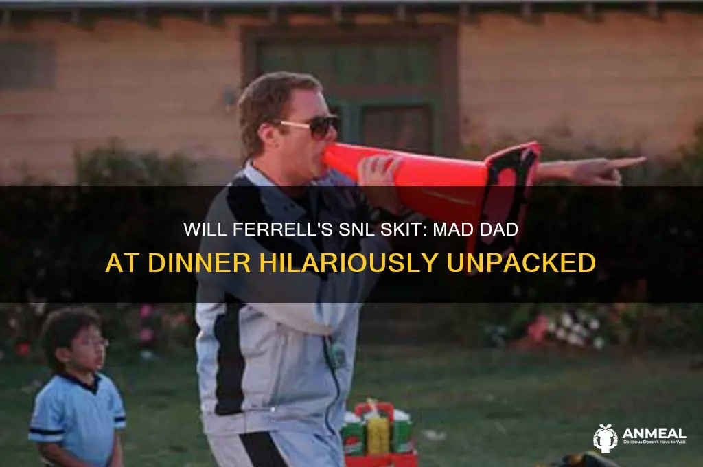 will ferrell snl skit mad dad at dinner
