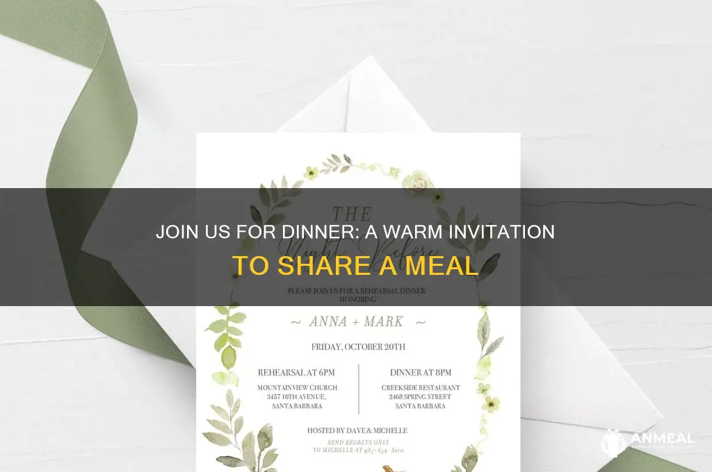 will join us for dinner