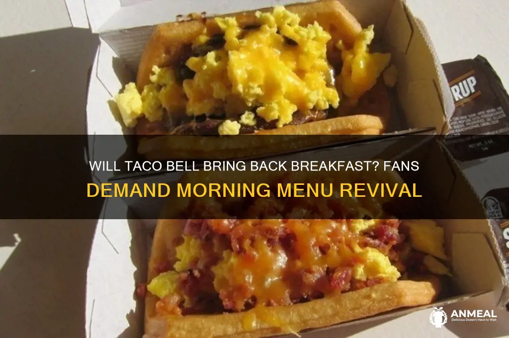 will taco bell bring back breakfast