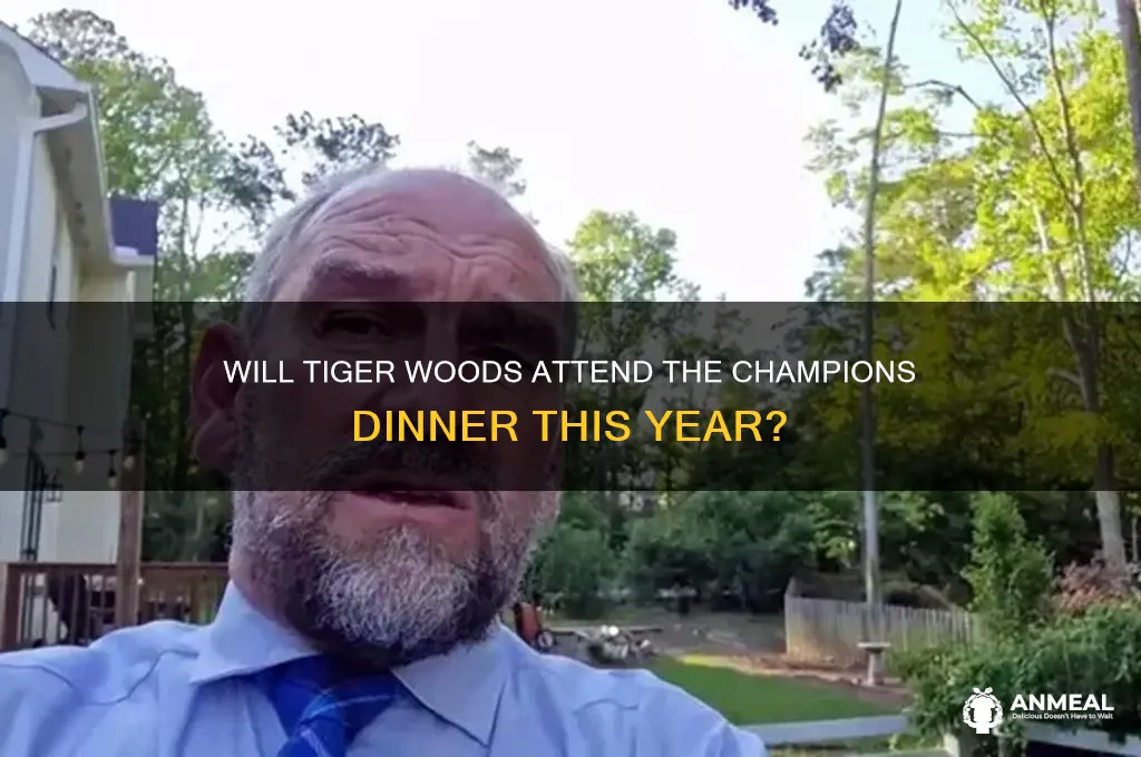 will tiger be at champions dinner