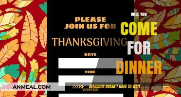 Will You Join Us for Dinner? A Warm Invitation to Share a Meal