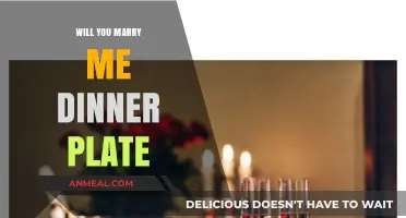Romantic Proposal Ideas: The 'Will You Marry Me' Dinner Plate
