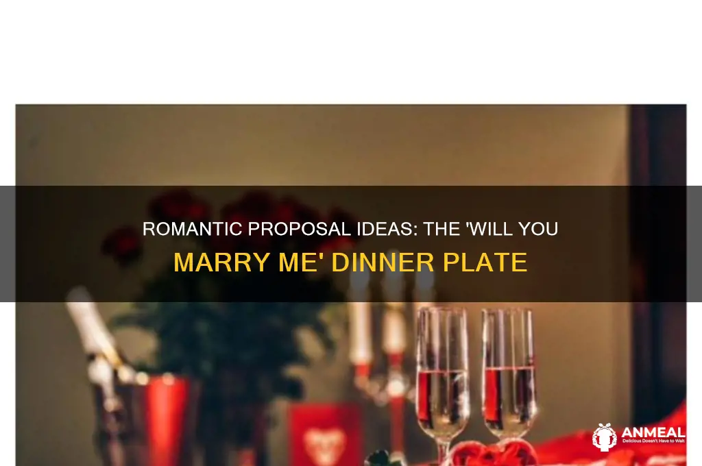 will you marry me dinner plate