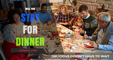 Will You Stay for Dinner? Exploring the Joy of Shared Meals