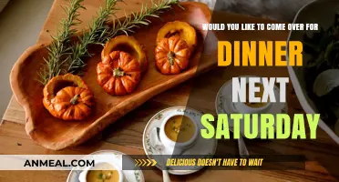 Join Us for a Cozy Dinner Next Saturday Evening!