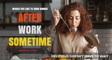 After-Work Dinner Plans: A Simple Way to Connect and Unwind