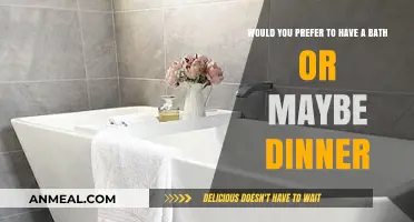 Bath or Dinner: Which Evening Ritual Suits You Best?